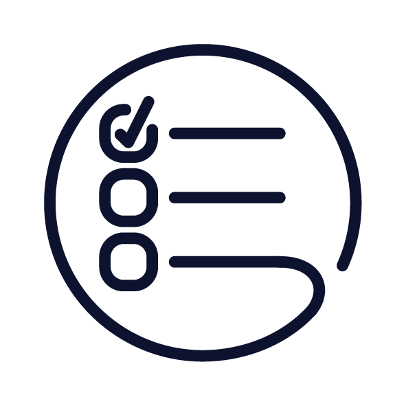 circle checklist icon