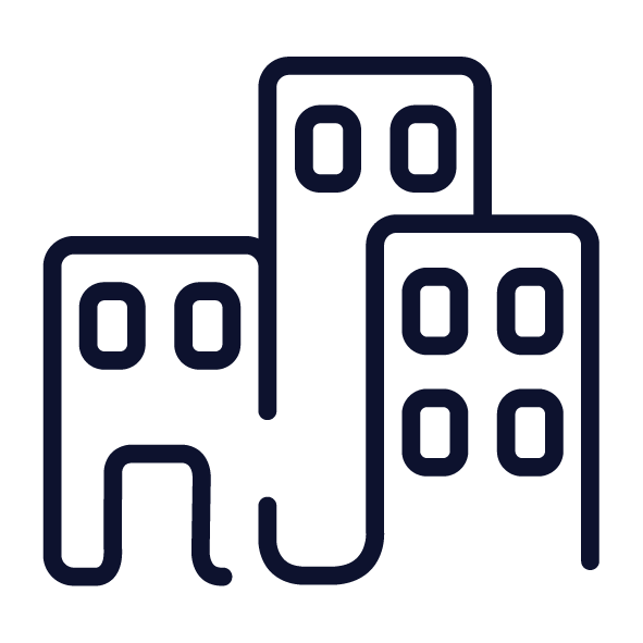 three buildings icon