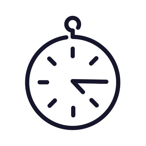 Track time for maintenance completion icon