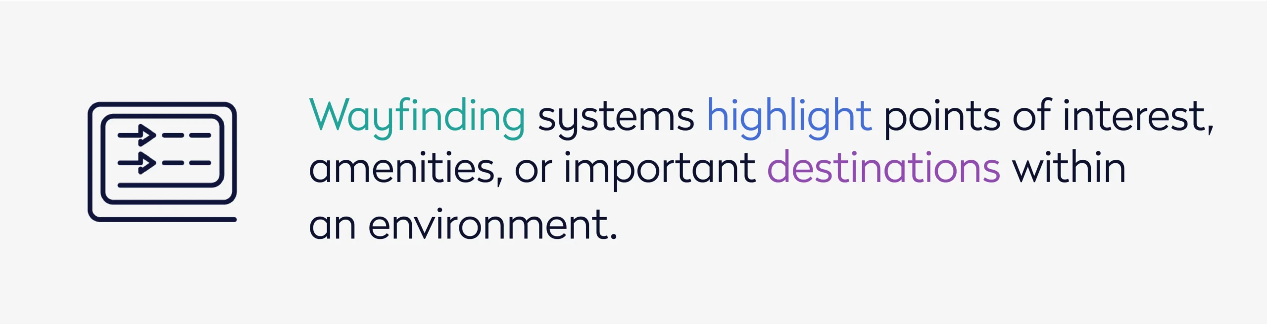 Wayfinding systems highlight points of interest